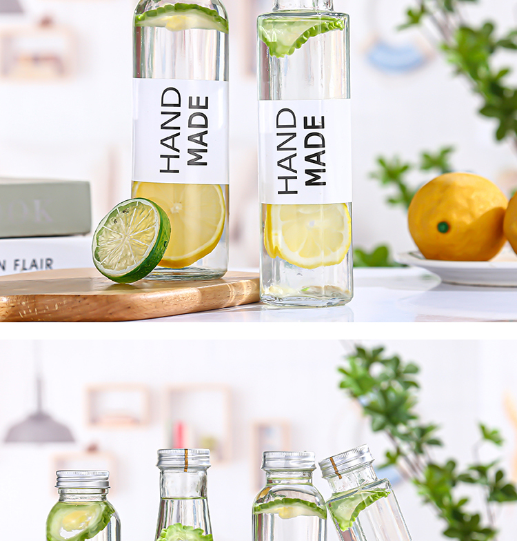 网红奶茶瓶子玻璃奶茶店300350500ml冷泡茶饮料果汁瓶奶茶密封玻璃