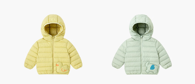 Dudu Kids Children's Down Jacket Cold-Resistant Winter Coat Boys Girls Warm New Year Clothing Black Size 80 18
