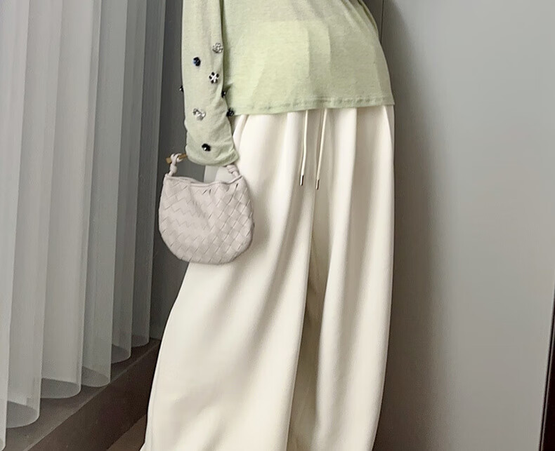 MEIYANG Misty Rose Casual Pants, UPF50+ Toray Sun Protection Wide-Leg Pants, Gray (Regular Version), XL 5