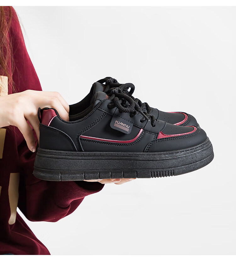 Global Spring 2026 Women's Original Ins Trendy Moon Brown College Style Comfortable Fashion Versatile White Sneakers 23