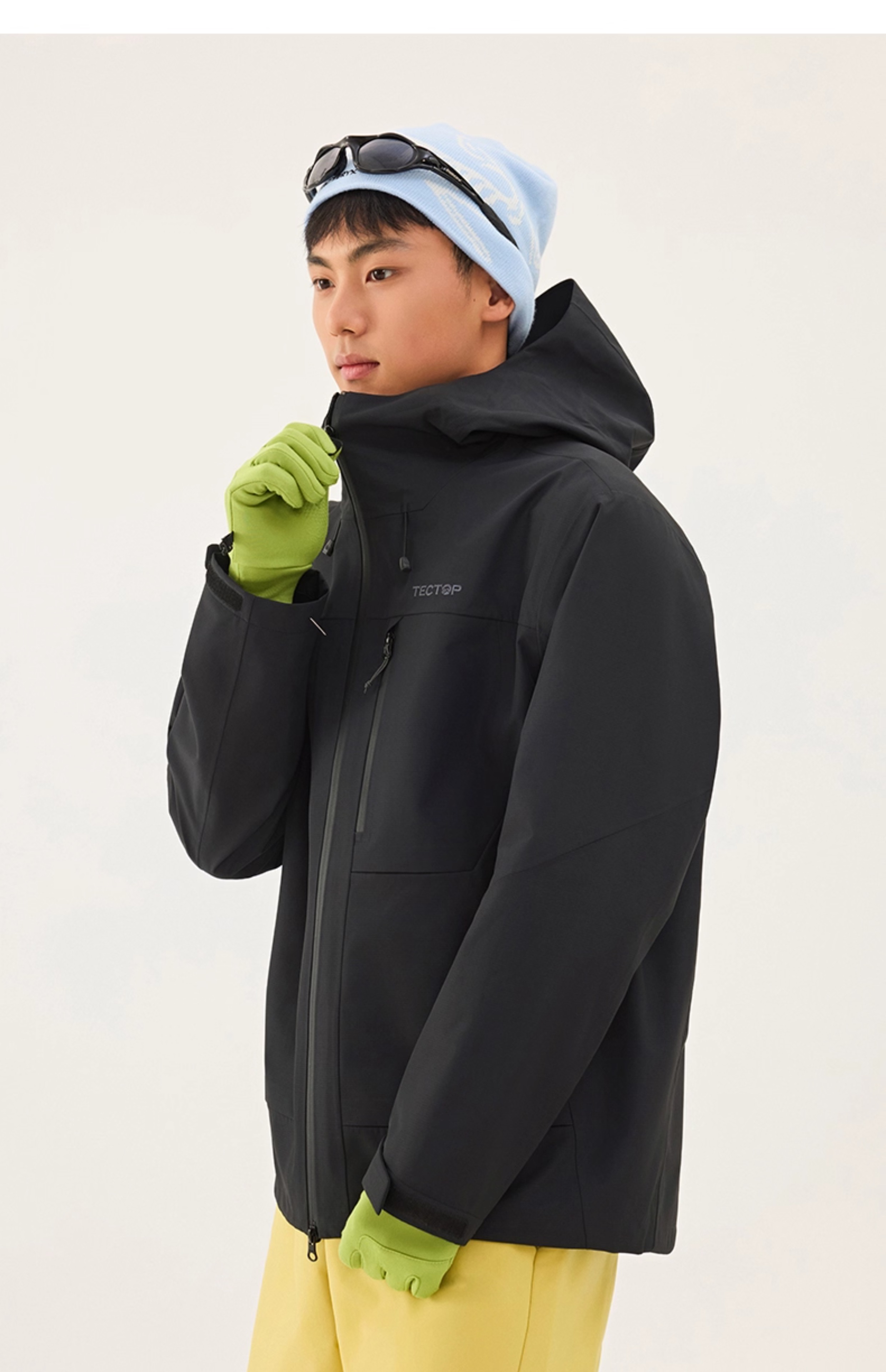 TECTOP Single-Layer Hard Shell Breathable Mountaineering Jacket for Men and Women 44