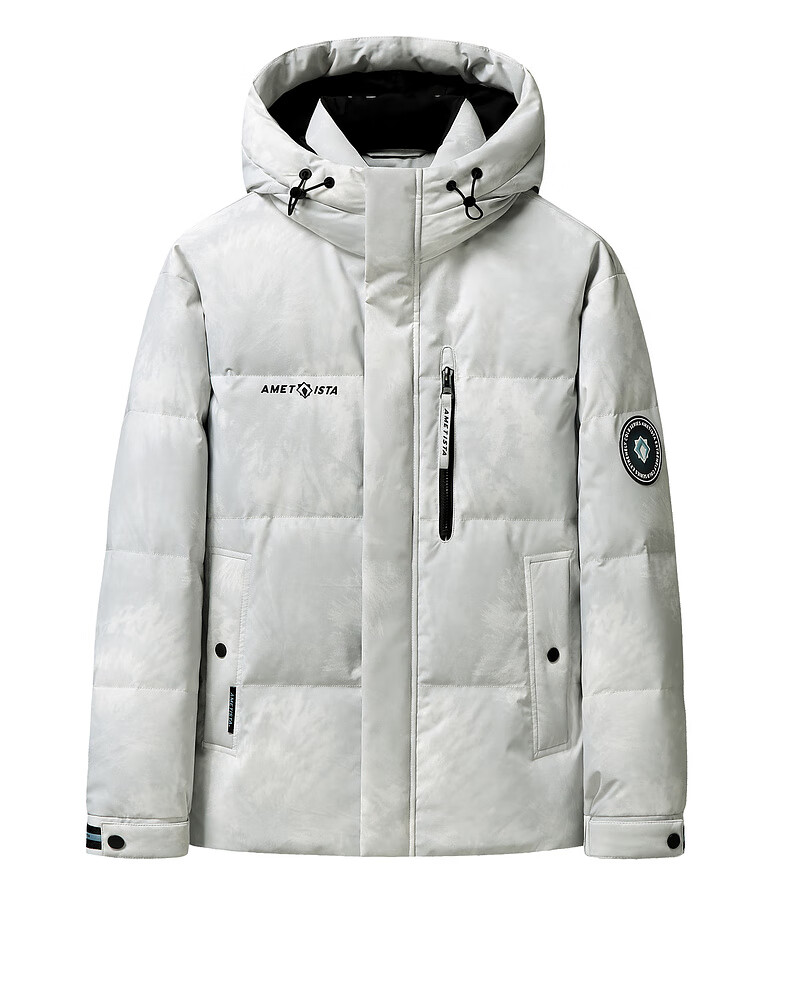 YAYA Purple Diamond Series Men's Short Down Jacket Winter Thickened Fashion Hooded Youth Trendy Coat 13