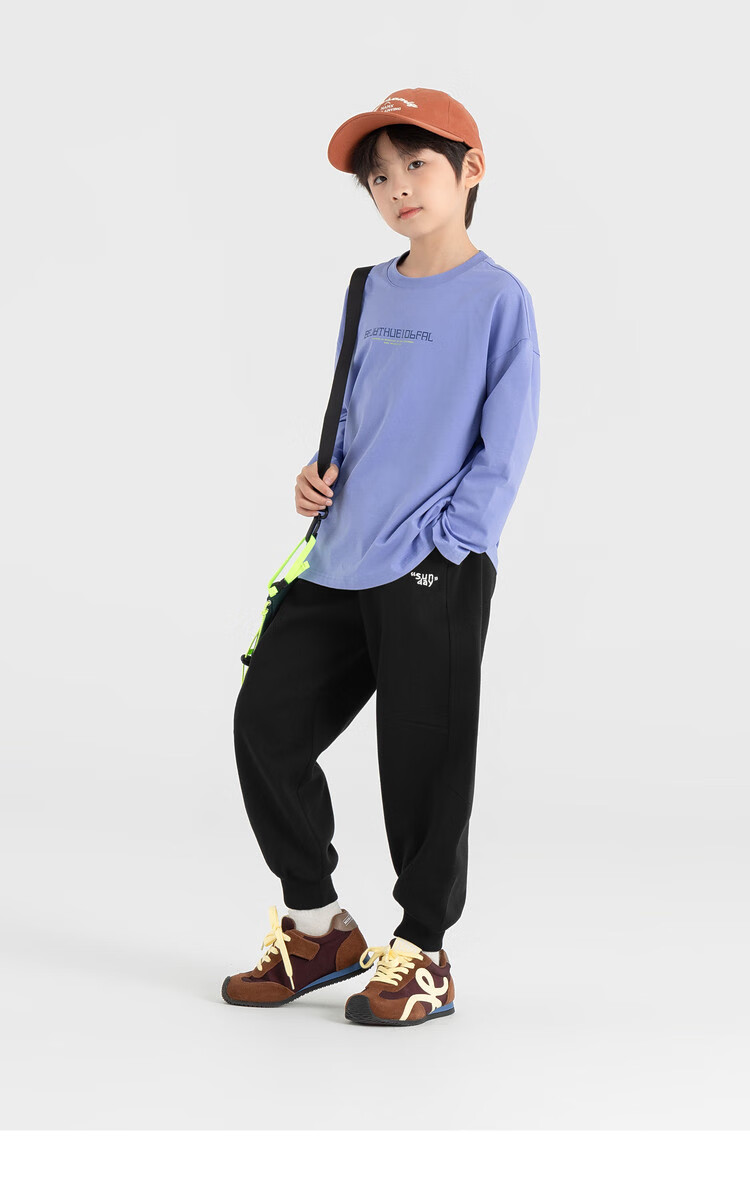 Duoduojia [Comfortable Outer Layer, Soft Inner Layer] Boys' Sweatpants, Spring And Autumn 2026, Loose Casual Children's Knitted Trousers 8
