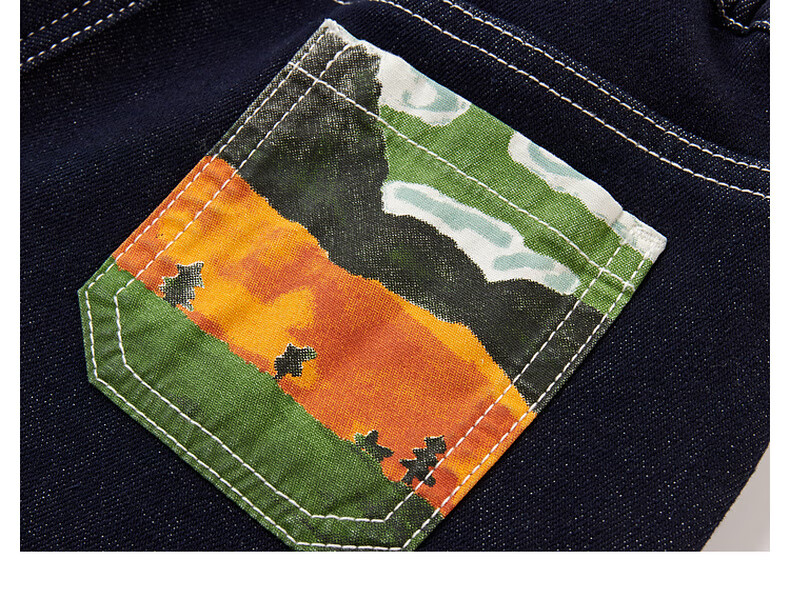 MQD Boys' Anti-Fading Jeans, Spring And Autumn Style, Children's Dad Pants, Dark Denim Blue, Size 110 12