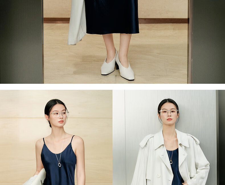 MEIYANG Waltz Dress, Elegant Beauty Acetate Spaghetti Strap Dress, Pearl Gray Extended Version, XL 7