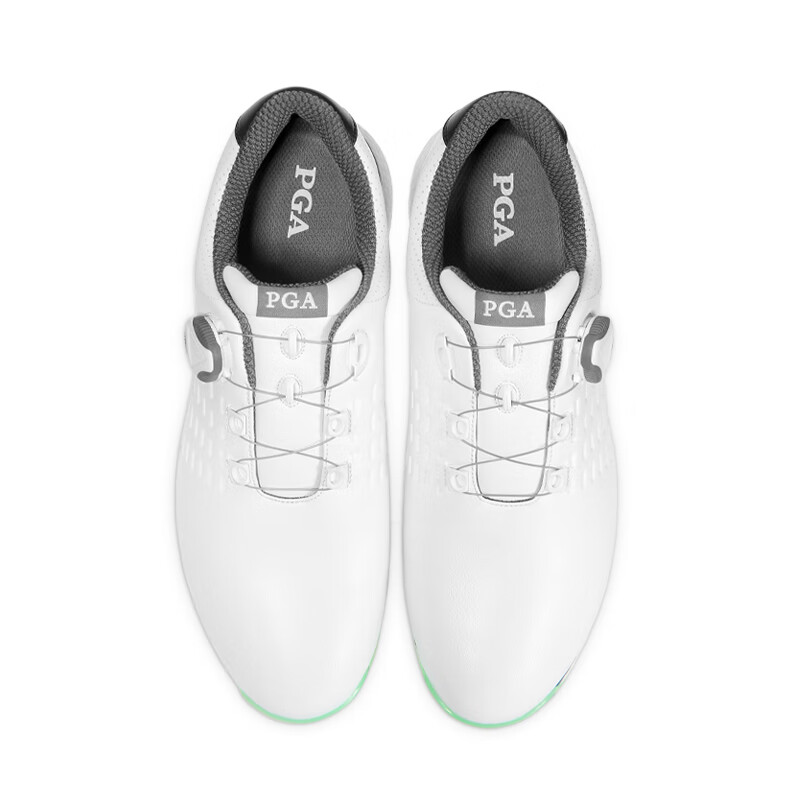PGA New Golf Shoes Men's Waterproof Anti-Slip Spiked Shoes Popcorn Midsole Soft Comfortable 6