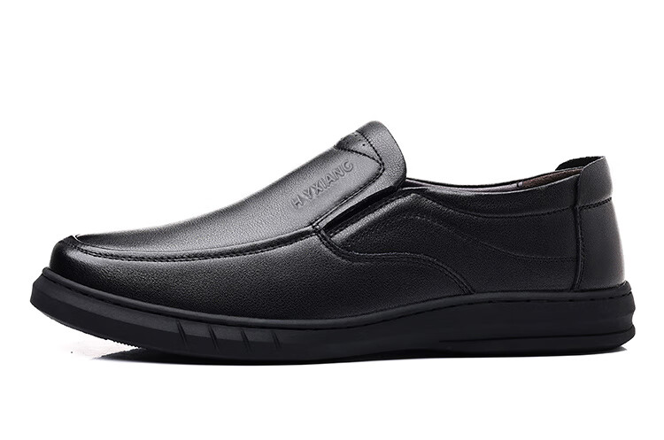 Hengyuanxiang Men's Slip-On Business Casual Breathable Driving Loafers J1628 Black 44 29