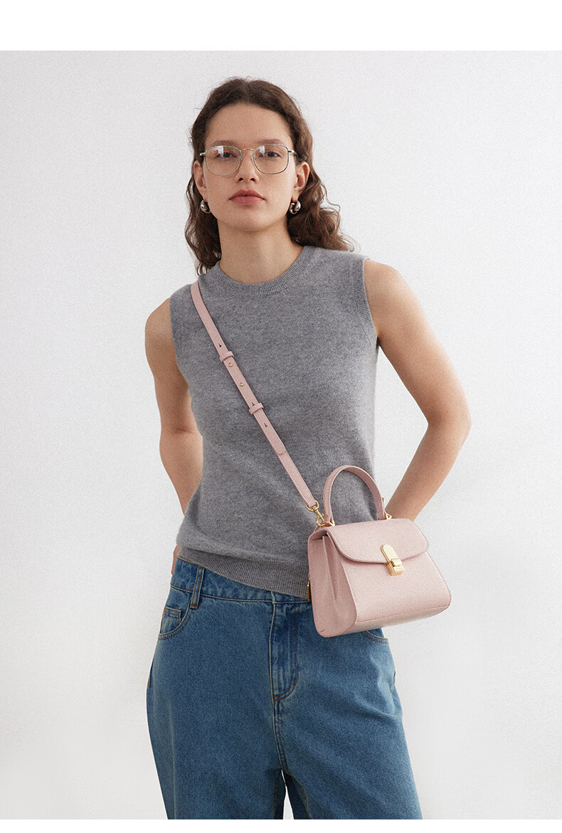 La Festin Leather Handbag for Women, Red Crossbody Bag, Niche Tote Bag, Birthday And Valentine's Day Gift 4