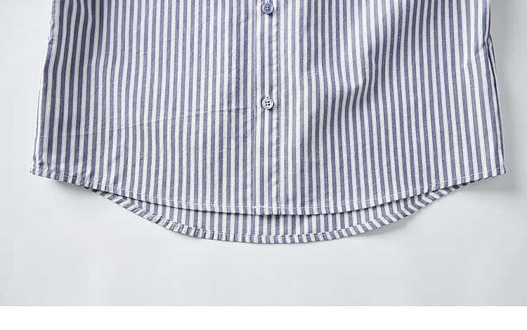 Duoduo Classic Blue and White Striped Boys' Shirt 2025 Autumn New Fashionable Stylish Long Sleeve Outerwear for Older Kids 16