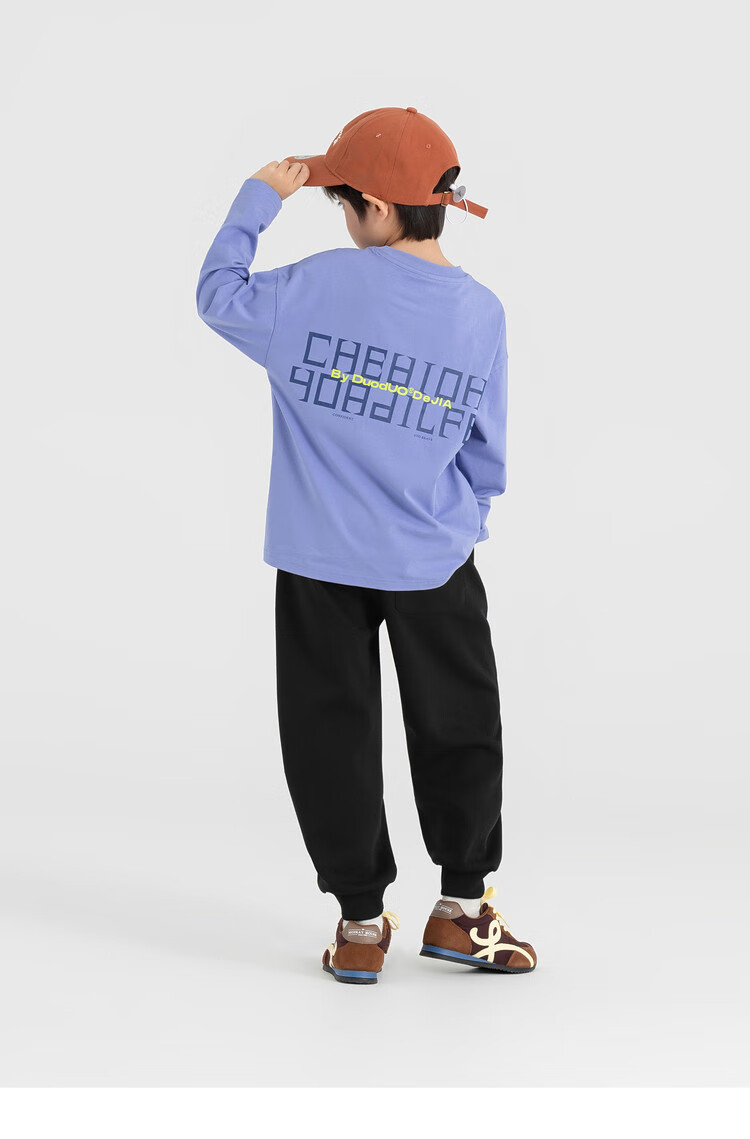 Duoduojia [Comfortable Outer Layer, Soft Inner Layer] Boys' Sweatpants, Spring And Autumn 2026, Loose Casual Children's Knitted Trousers 12
