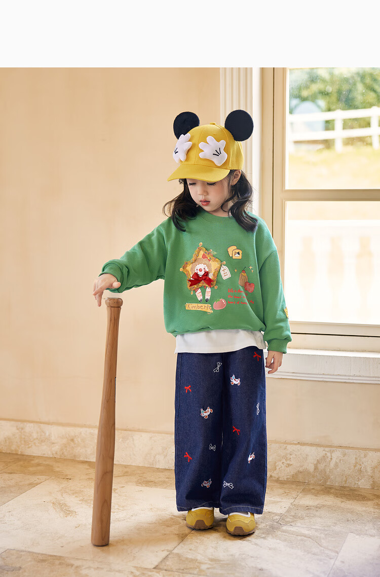LUSON Little O Baby Okids Children's Clothing, Baby Sweatshirt, Three-Dimensional Fun And Dynamic, 2025 Autumn New Style, Girls' Round Neck Top 11
