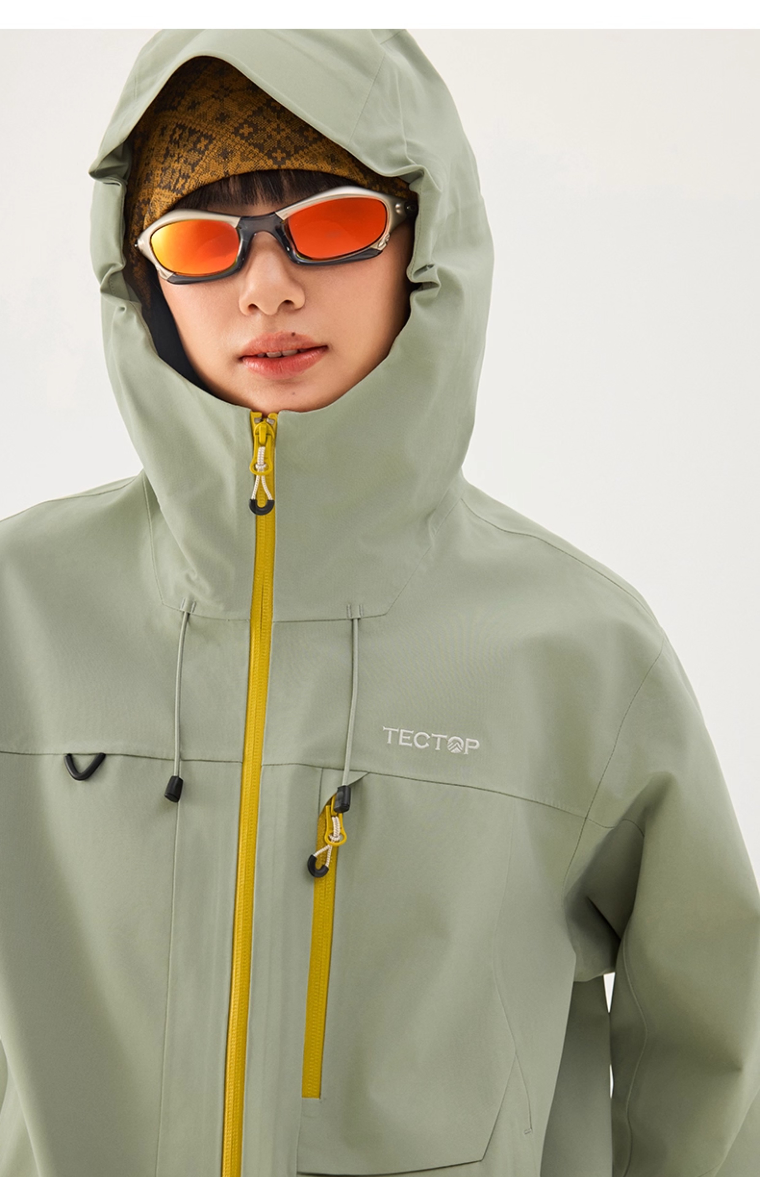 TECTOP Single-Layer Hard Shell Breathable Mountaineering Jacket for Men and Women 85