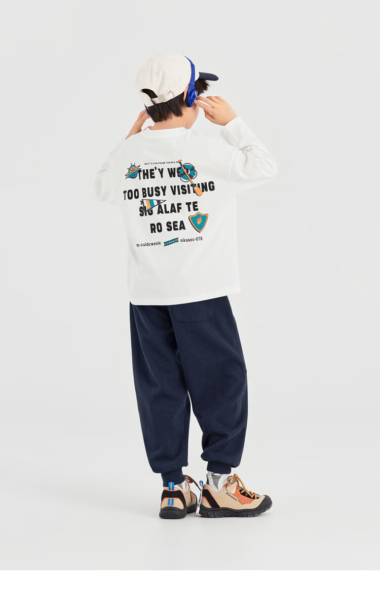 Duoduojia [Comfortable Outer Layer, Soft Inner Layer] Boys' Sweatpants, Spring And Autumn 2026, Loose Casual Children's Knitted Trousers 27