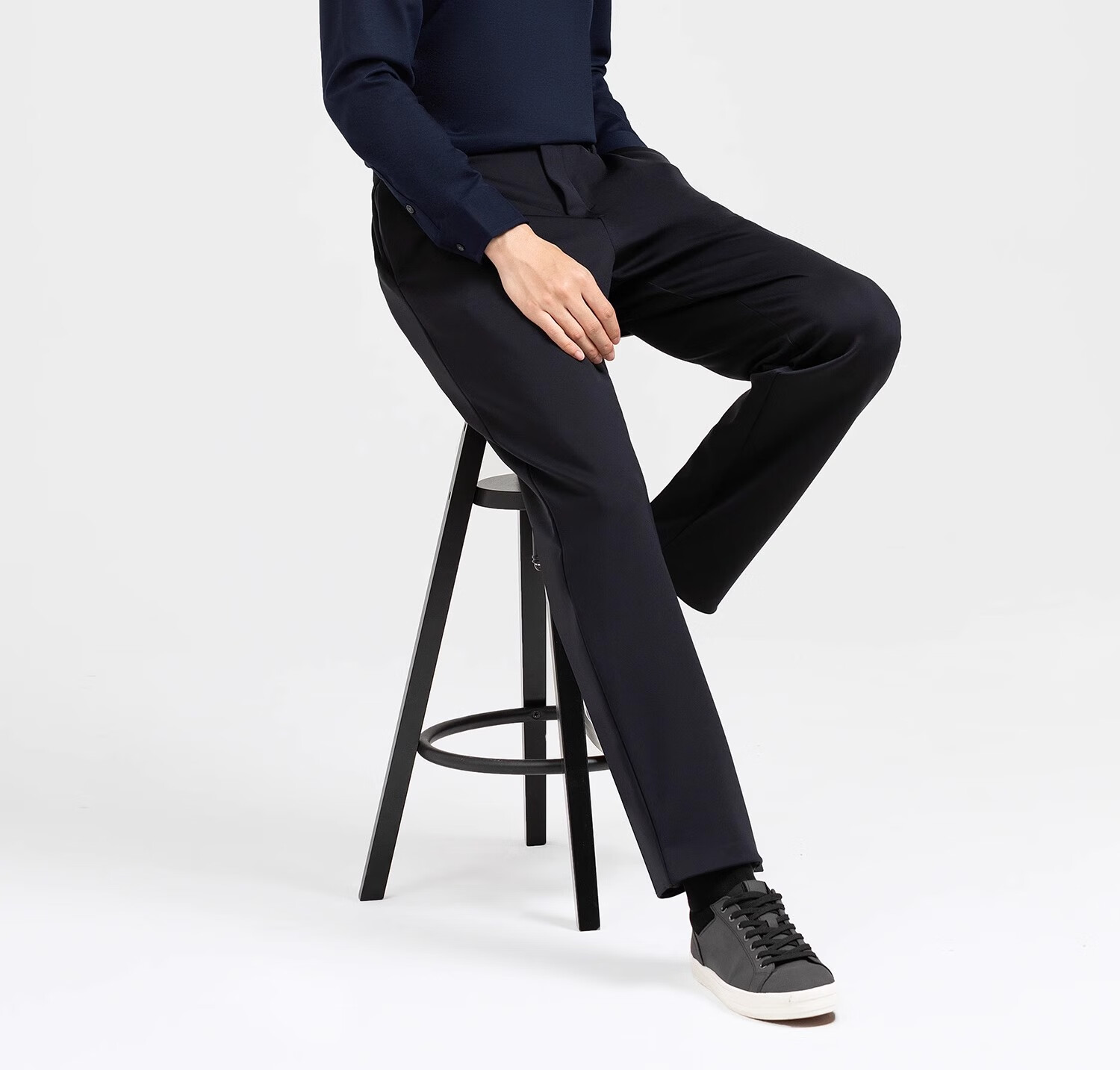 Langdun [Wool Blend] Long Sleeve Polo Shirt Men 2025 Spring Autumn Soft Comfortable Business Casual 20