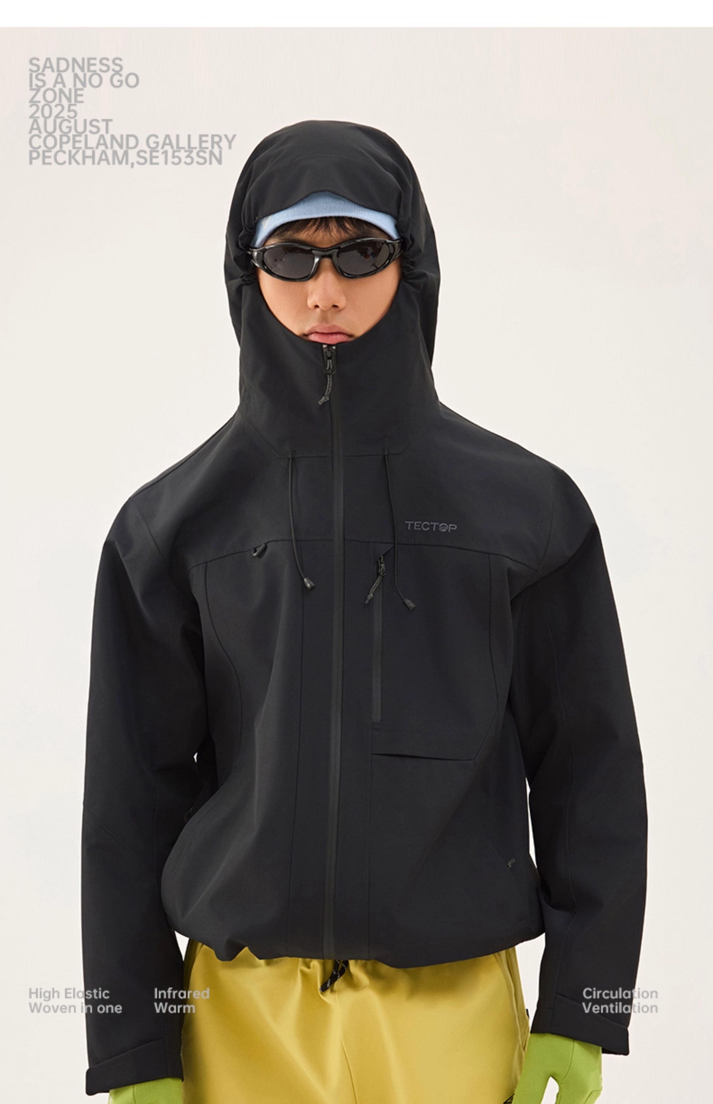 TECTOP Single-Layer Hard Shell Breathable Mountaineering Jacket for Men and Women 38
