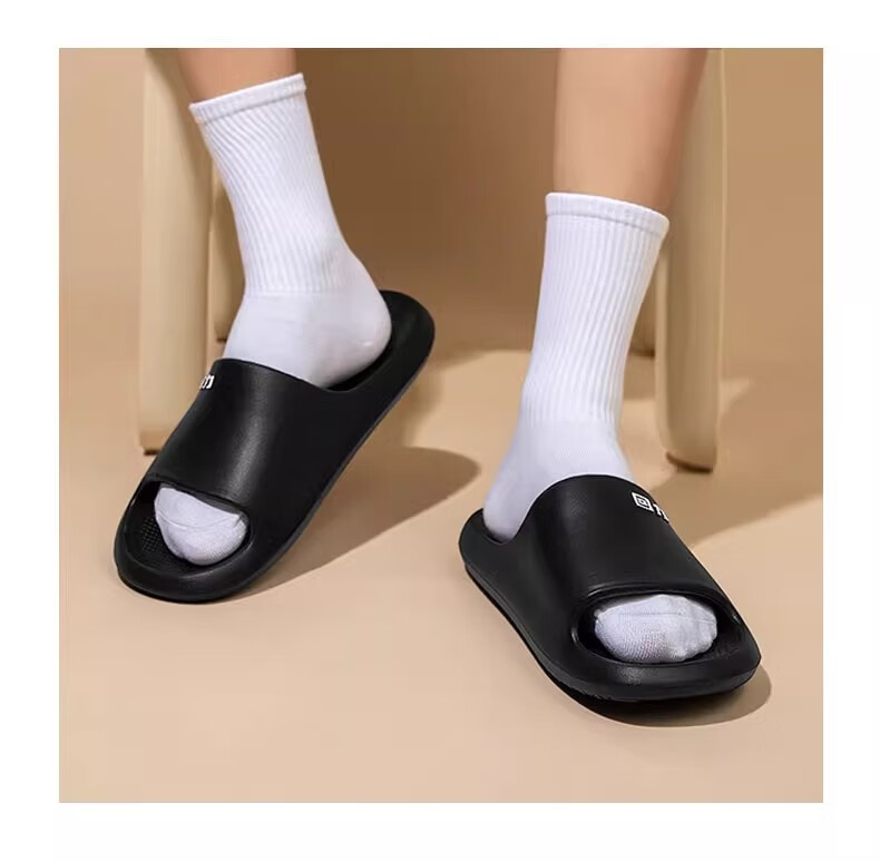 Huili Women's Summer Slippers, Non-Slip Bathroom Slide Sandals, Eva Outdoor Wear Soft-Soled Beach Sandals, Orange, Size 38-39 13