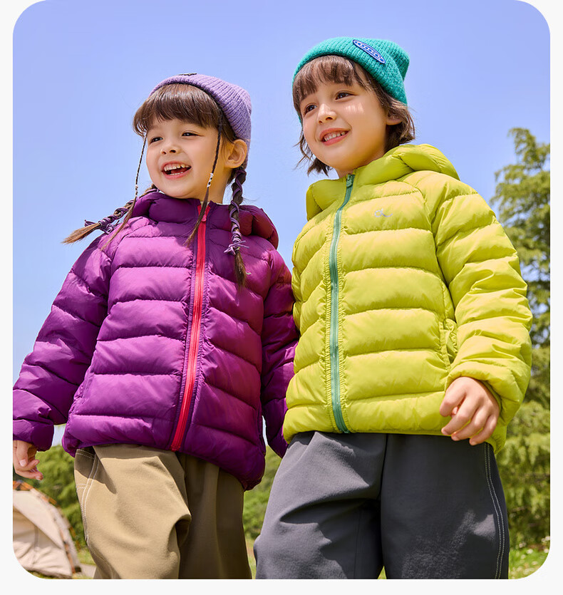 Dudu Kids Lightweight Down Jacket New Year Boys Girls Warm Winter Coat Baby Black Size 90 9