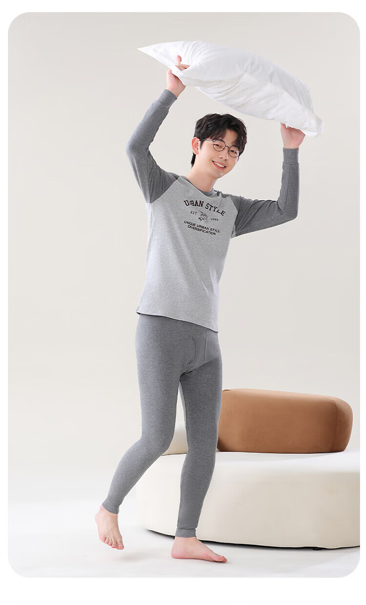 Bingxue Kapok Autumn Cotton Thermal Underwear Set for Boys Teens Pure Cotton Warm Antibacterial Mite-Resistant Base Layer 10A New 2025 10