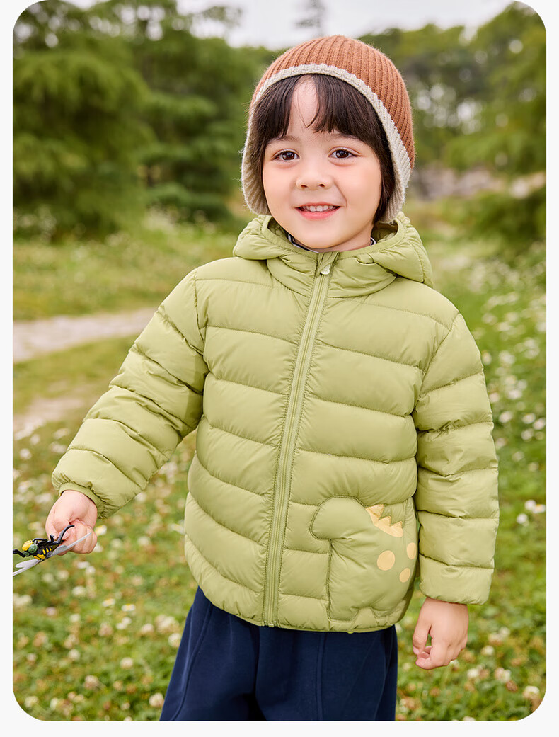 Dudu Kids Children's Down Jacket Cold-Resistant Winter Coat Boys Girls Warm New Year Clothing Black Size 80 23