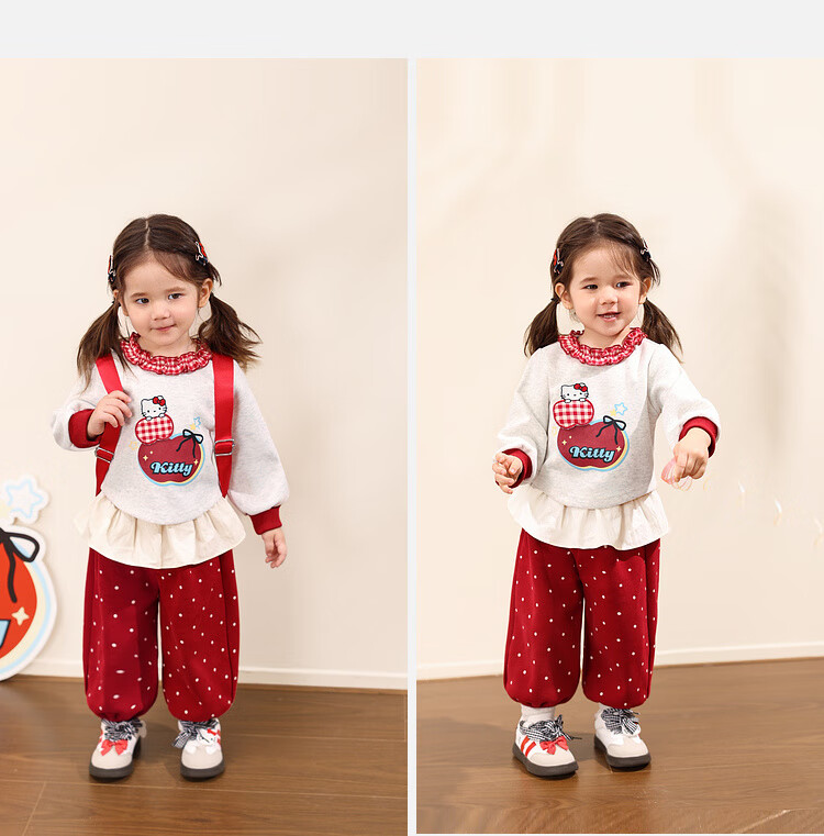 LUSON Little O Dad Baby Girl Sweatshirt Autumn Outfit 2025 New Cartoon Long Sleeve Baby Clothes 25