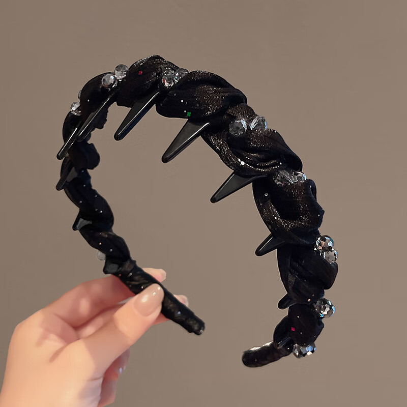Yidier High Crown Headband Women Luxury Full Rhinestone Hairband Premium Hair Clip Face Washing Headband Birthday Gift for Girlfriend 7