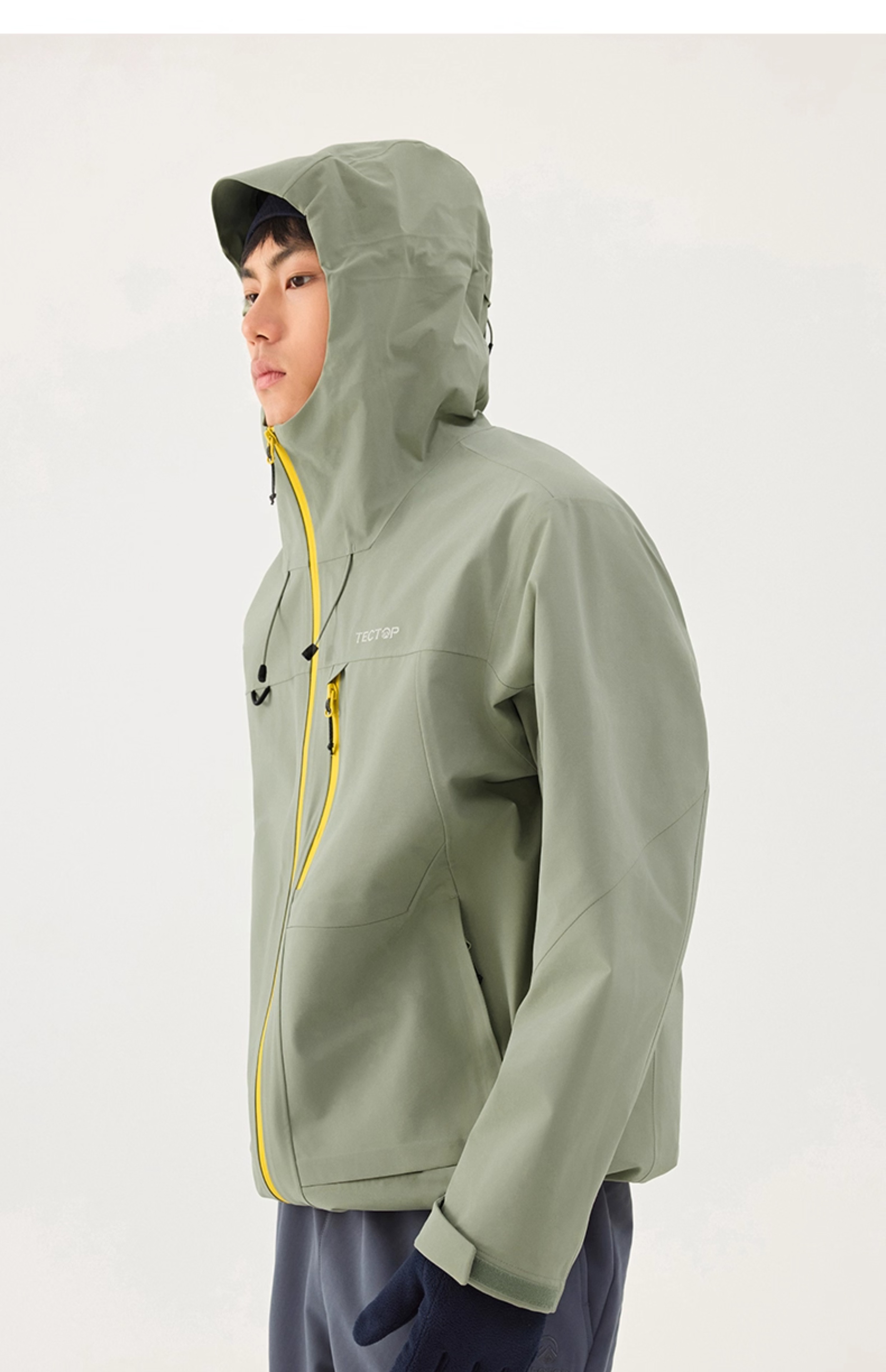 TECTOP Single-Layer Hard Shell Breathable Mountaineering Jacket for Men and Women 54