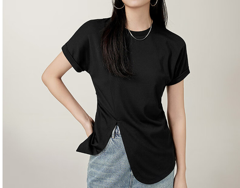 MEIYANG Spring Festival Denim Jeans, High-Waisted Straight Wide-Leg Floor-Length Pants [60 Series in Stock], Washed Blue, XL 19