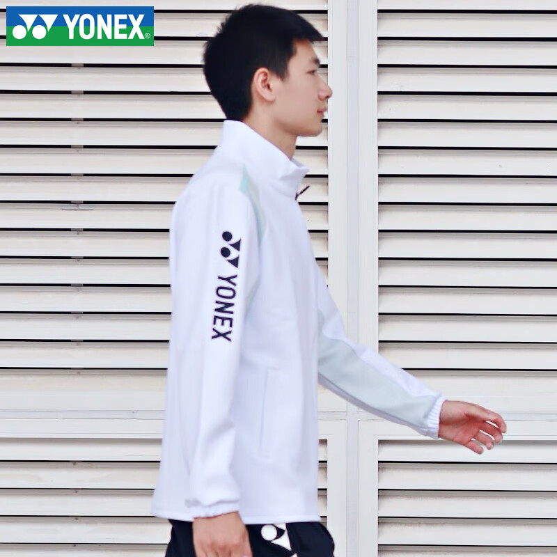 YONEX Autumn Winter Badminton Long Sleeve Hoodie Jacket Sportswear Men’s 150094BCR White L 4