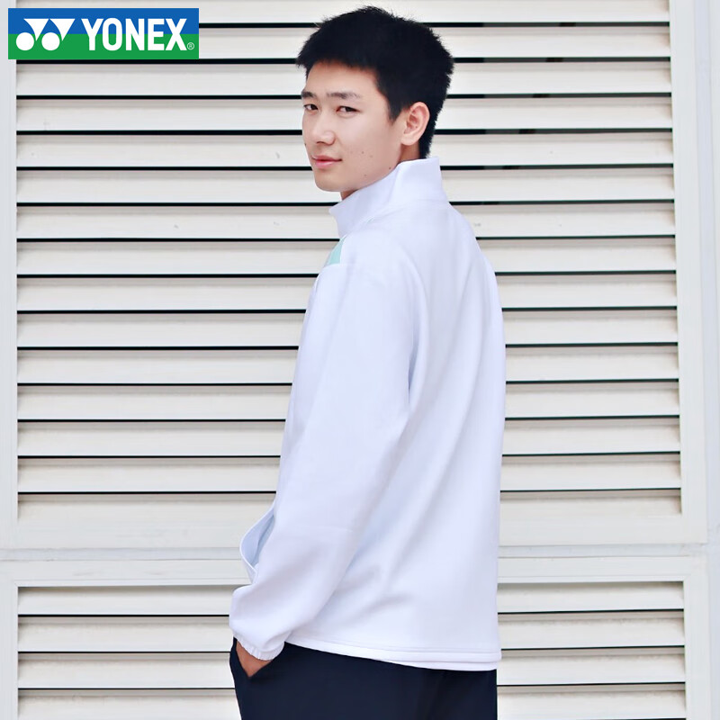 YONEX Autumn Winter Badminton Long Sleeve Hoodie Jacket Sportswear Men’s 150094BCR White L 5