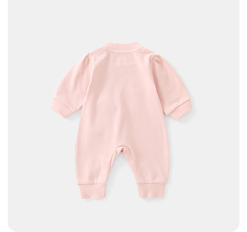 DUUDUU Baby Girls Romper Newborn Cute Long Sleeve Jumpsuit Spring Autumn Outing Apricot 90cm 10