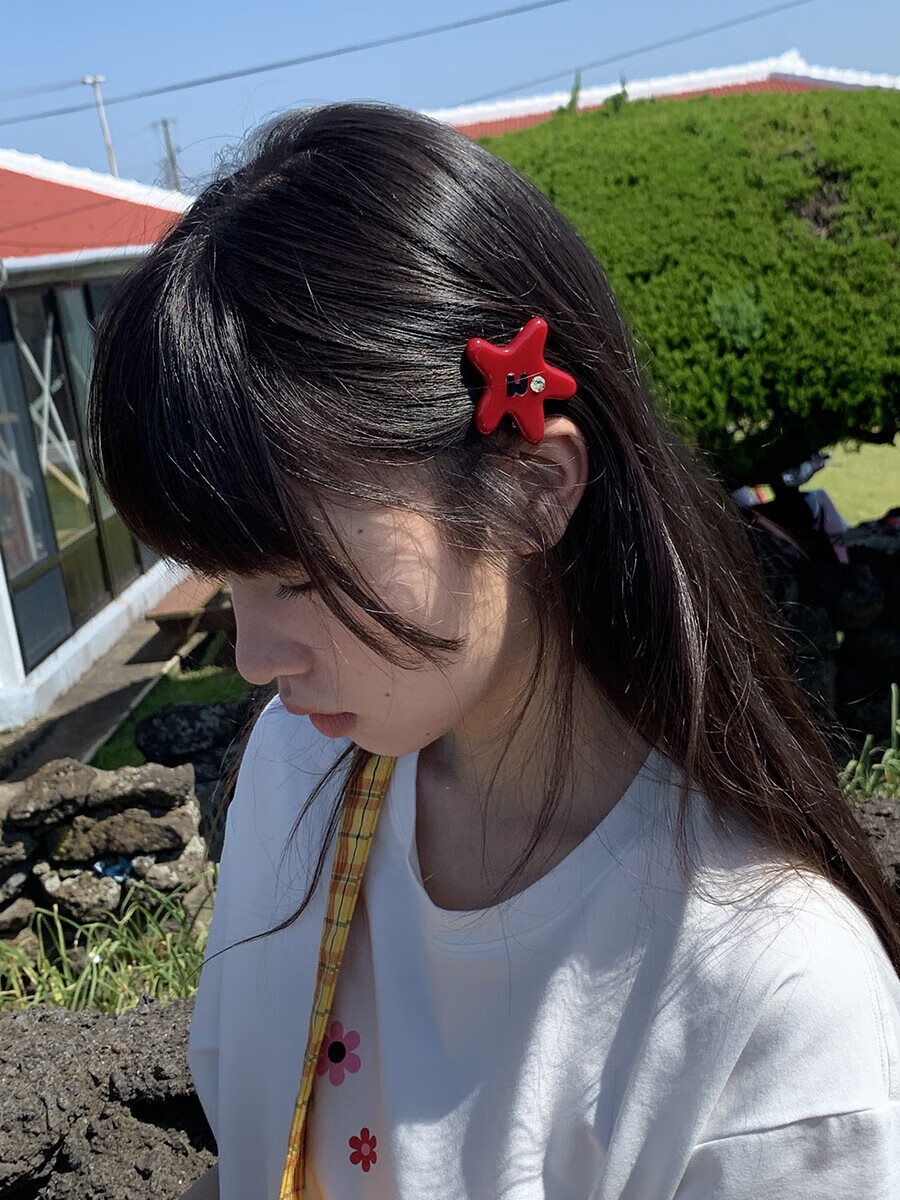 Tagi "Tapi Star" Hair Clip for Women Autumn Winter Versatile Bangs Clip Starfish Hair Accessory Side Clip Hairpin Birthday Gift 14