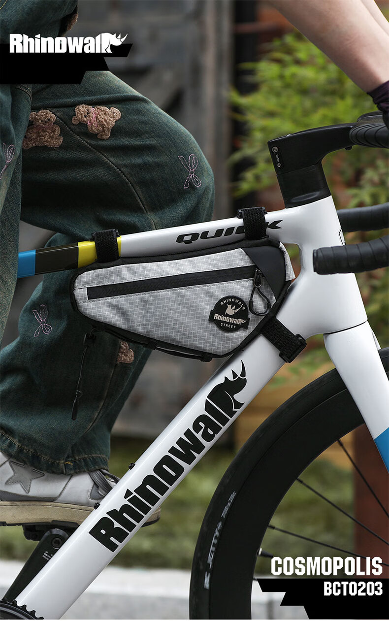 Rhinowalk Rhino Bicycle Frame Bag Down Tube Bag Front Top Tube Waterproof Mountain Road Bike Cycling Gear Storage Bag 1