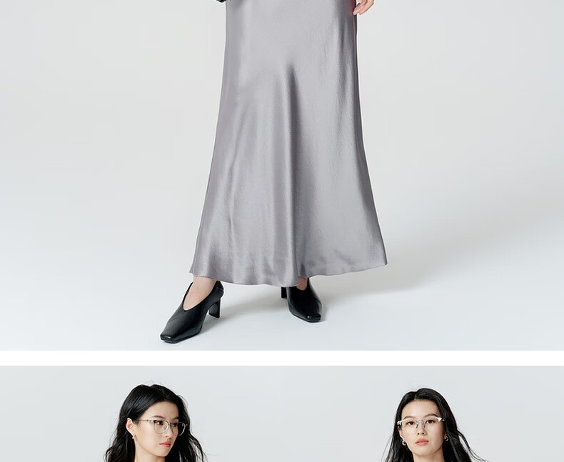 MEIYANG Waltz Dress, Elegant Beauty Acetate Spaghetti Strap Dress, Pearl Gray Extended Version, XL 19