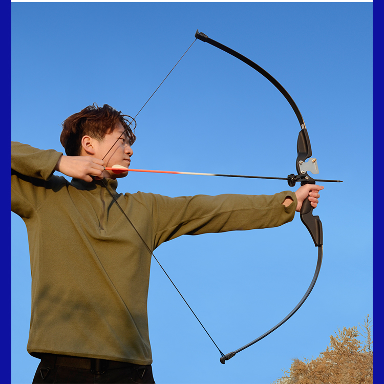 dq破晓直拉弓弓箭成人直拉弓传统户外景区健身竞技比赛非复合反曲弓箭