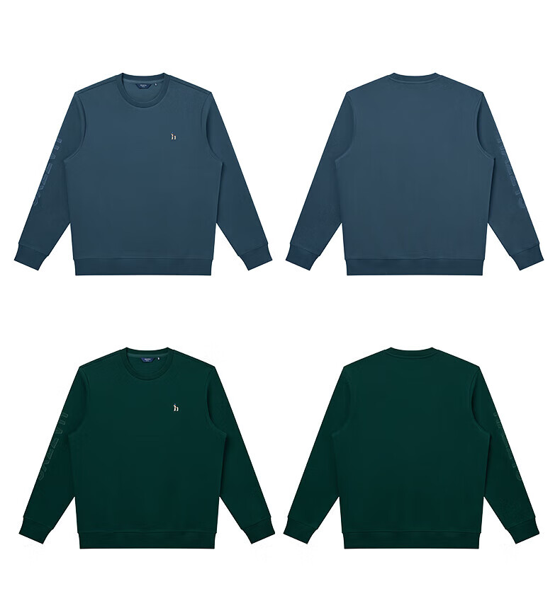 HAZZYS Men's Spring and Autumn Casual Cotton Long Sleeve Pullover Sweatshirt ABTZE0CCX32 3