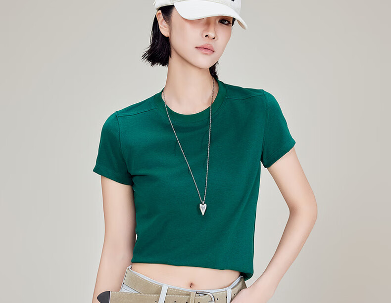 MEIYANG No.2 Slim T-Shirt, New Upgraded Fit, Ribbed Cotton Round Neck Regular Shoulder Short Sleeve, White, XL 15