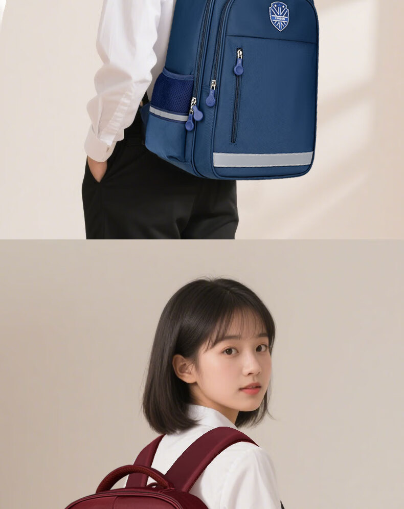 Edison Inventor Elementary School Backpack for Grades 3-6, Boys And Girls Middle School Students, Lightweight Spine Protection Double Shoulder Bag with Large Capacity Reflective Backpack 4