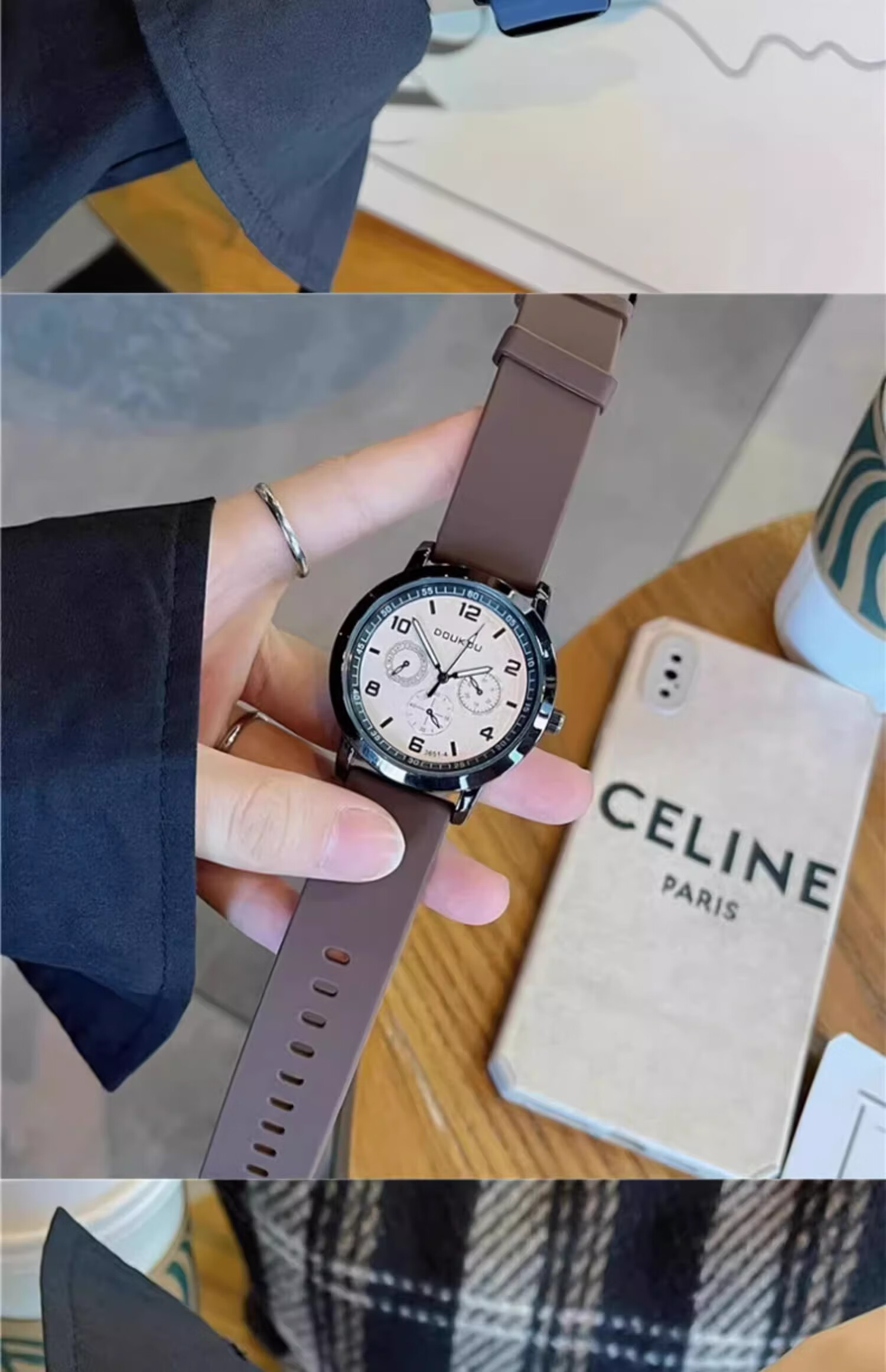 GEORGCOUNT American Retro Exam Watch for Women And Men, Teenagers, Middle And High School Students, Silent Waterproof Quartz Watch 4