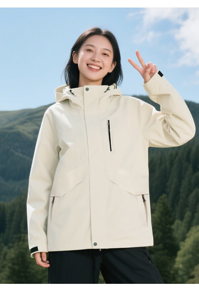 Baleno 2026 New Women's Outdoor Jacket Spring Autumn Winter Windproof Waterproof Hooded Coat Versatile Travel Top 14