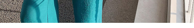 MEIYANG Blue Water Bay Casual Pants, Blue-Green (Regular Version), Size S 13
