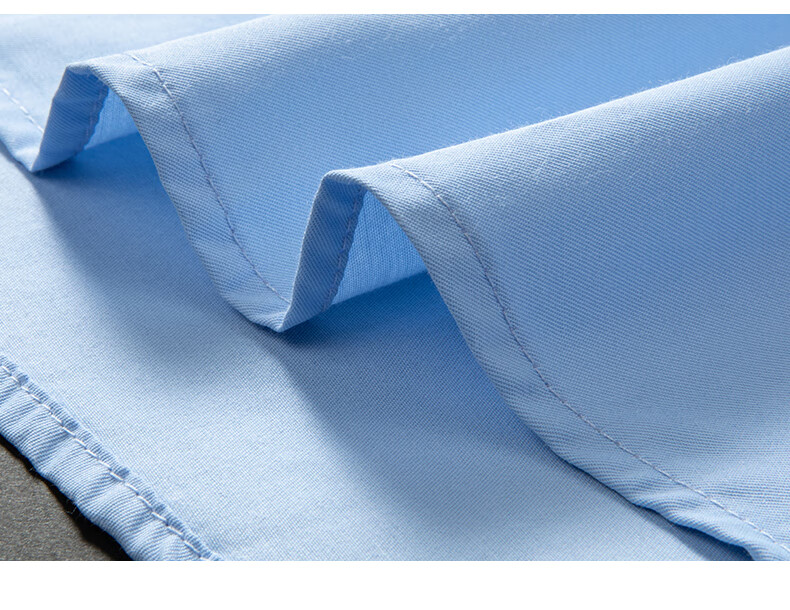 Woodpecker Plain Solid Color Men's Summer Business Wrinkle-Free Dress Shirt Suit Groomsman Long Sleeve White 41 20