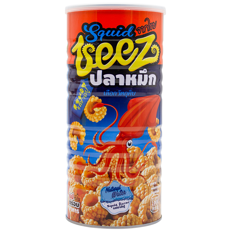 黄金鱿鱼卷泰国风味网红膨化食办公室休闲小吃罐装食 【3罐】鱿鱼卷