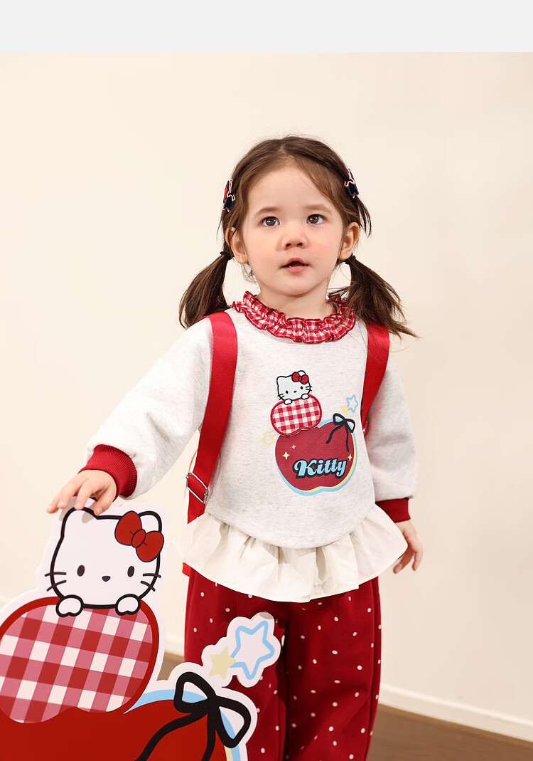 LUSON Little O Dad Baby Girl Sweatshirt Autumn Outfit 2025 New Cartoon Long Sleeve Baby Clothes 32