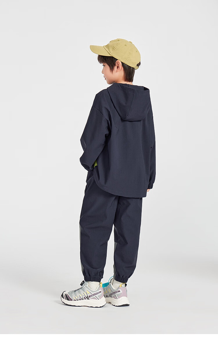 Duoduo Boys Trendy Spring Autumn Set Outdoor Softshell Jacket and Sports Pants Kids Stylish Patchwork Two-Piece 10