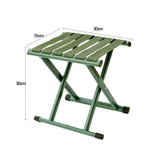 SGMW Folding Stool, Outdoor Portable Folding Chair with Backrest, Small Bench for Fishing, Camping Stool, Military Training Seat 5