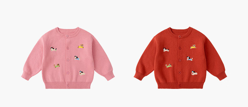 Dudu Baby Cotton Sweater Cardigan Spring Children's Cartoon Jacket Kids Girls Boys Top Floral Pattern Size 80 8