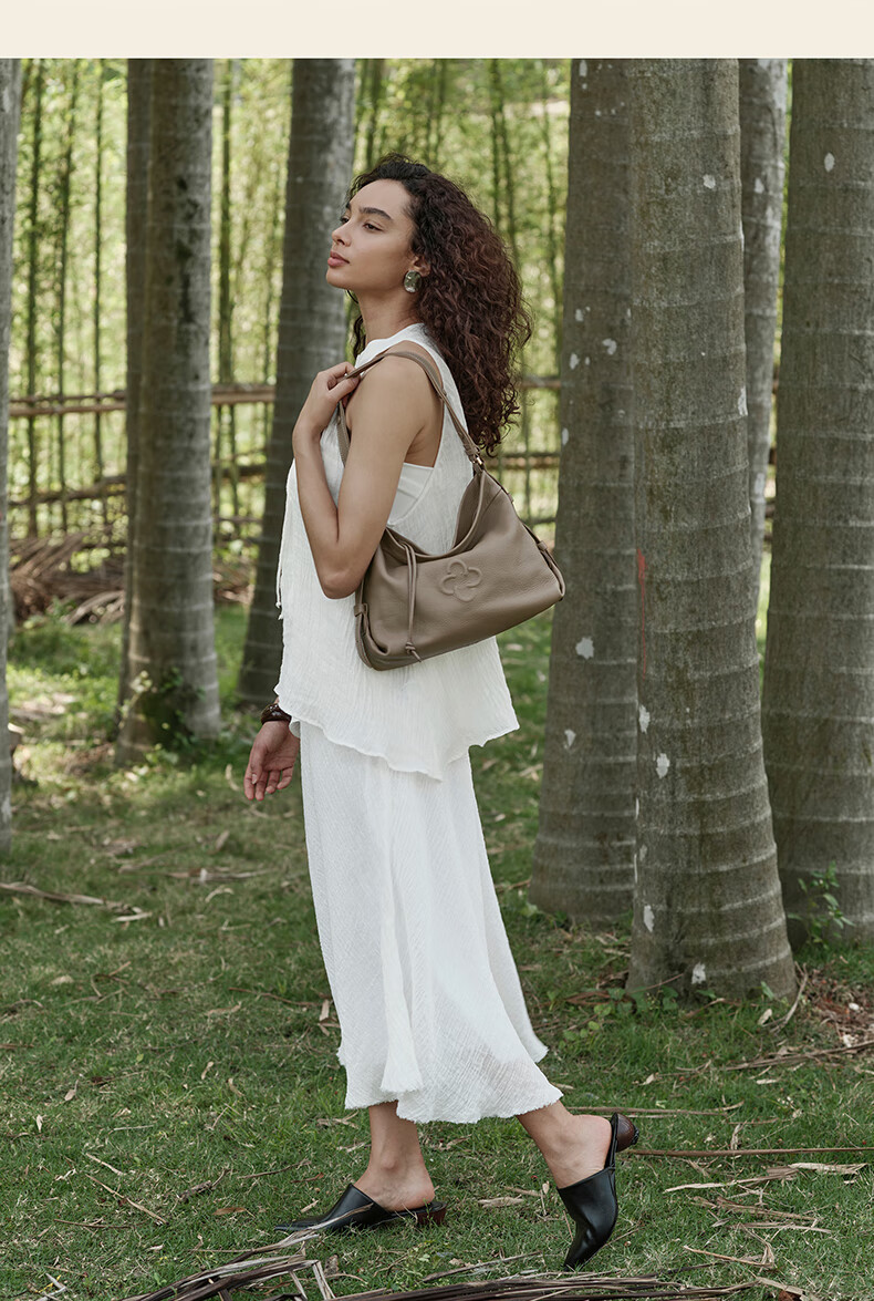 CASSILE Women's Handbag, Tote Bag, Genuine Deer Leather, Large Capacity, Luxury Shoulder Hobo Bag, 520 Gift 30