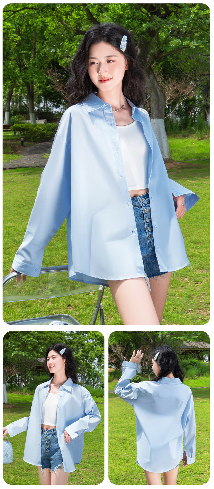 Baleno Women's Pure Cotton Long Sleeve Shirt 2026 New Loose Casual Blouse High-End Commuter Thin Jacket 9