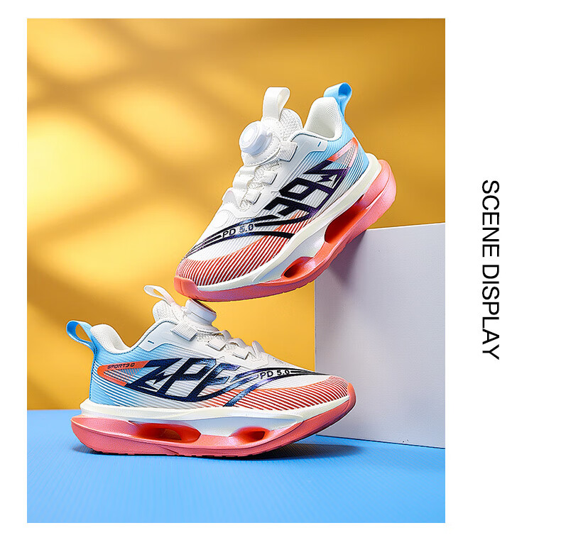 7-PE Boys' Sports Shoes 2026 Spring Autumn Breathable Mesh Running Shoes Soft Sole Lightweight Kids' Sneakers for Boys 5