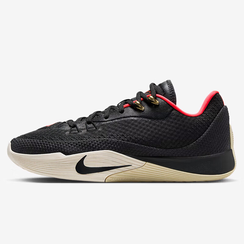 NIKE Men's Basketball Shoes, S.T. FLARE EP Sneakers, HF0232-001 Black/gray, Size 42.5 1